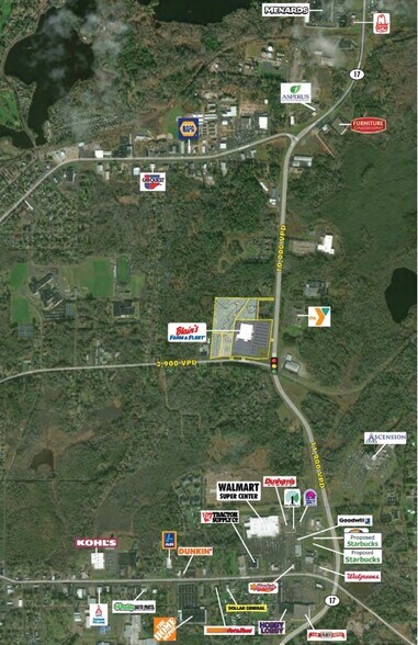 NWC Highway 17 & Timber Dr, Rhinelander, WI for sale - Aerial - Image 2 of 2