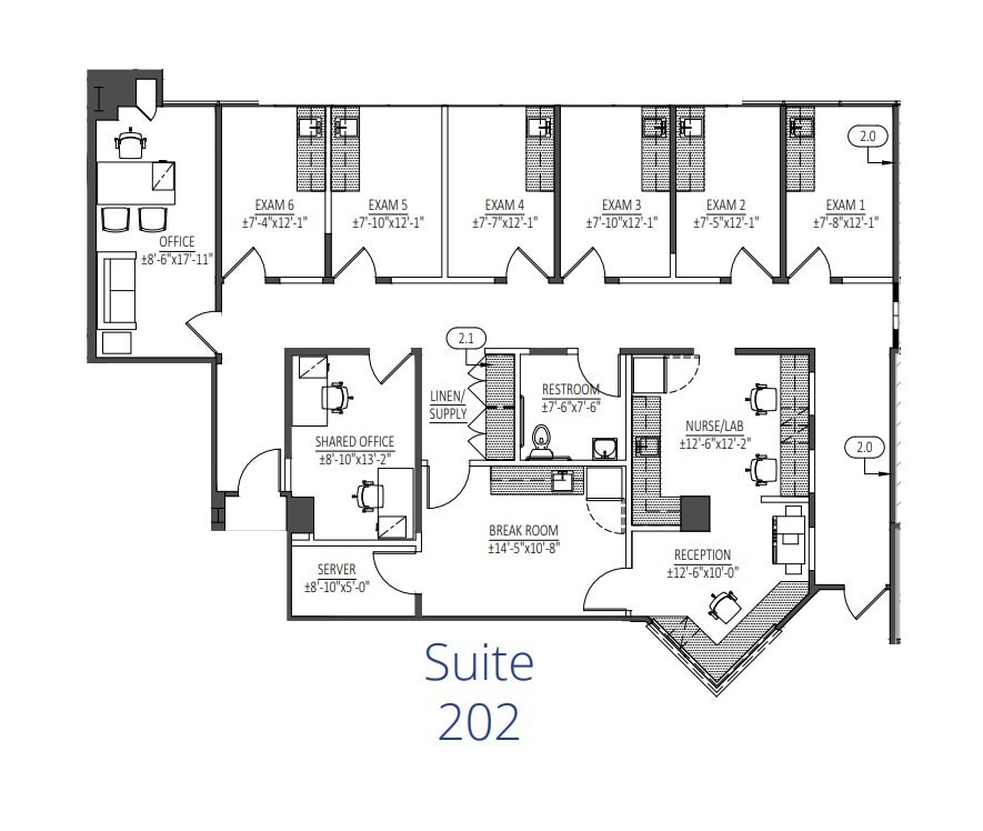 50 Bellefontaine St, Pasadena, CA for lease Floor Plan- Image 1 of 1