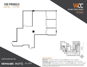 100 Pringle Ave, Walnut Creek, CA for lease Floor Plan- Image 1 of 1
