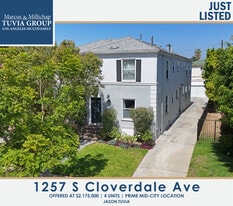 1257 S Cloverdale Ave, Los Angeles CA - Fourplex or Quadplex