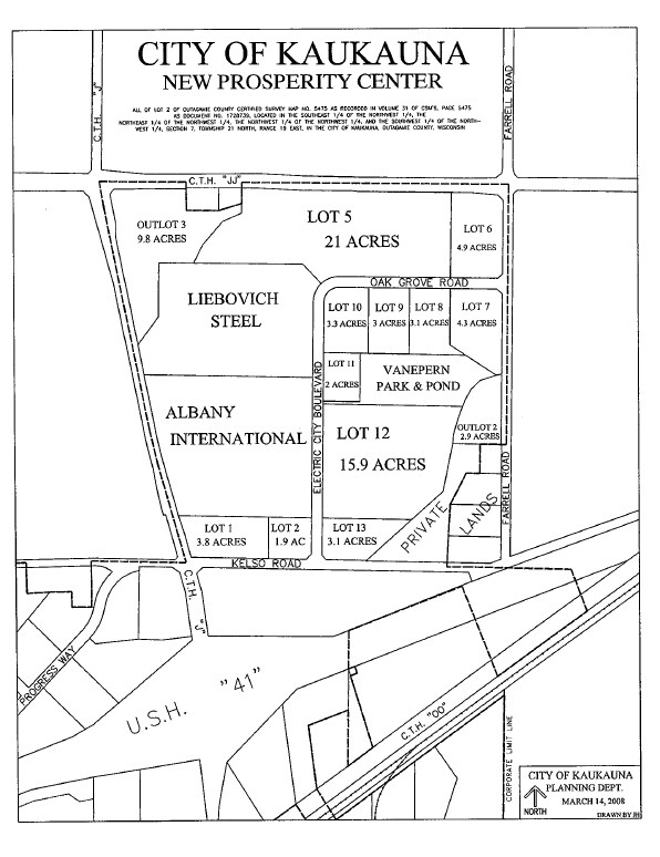 Oak Grove Rd, Kaukauna, WI for sale Site Plan- Image 1 of 1