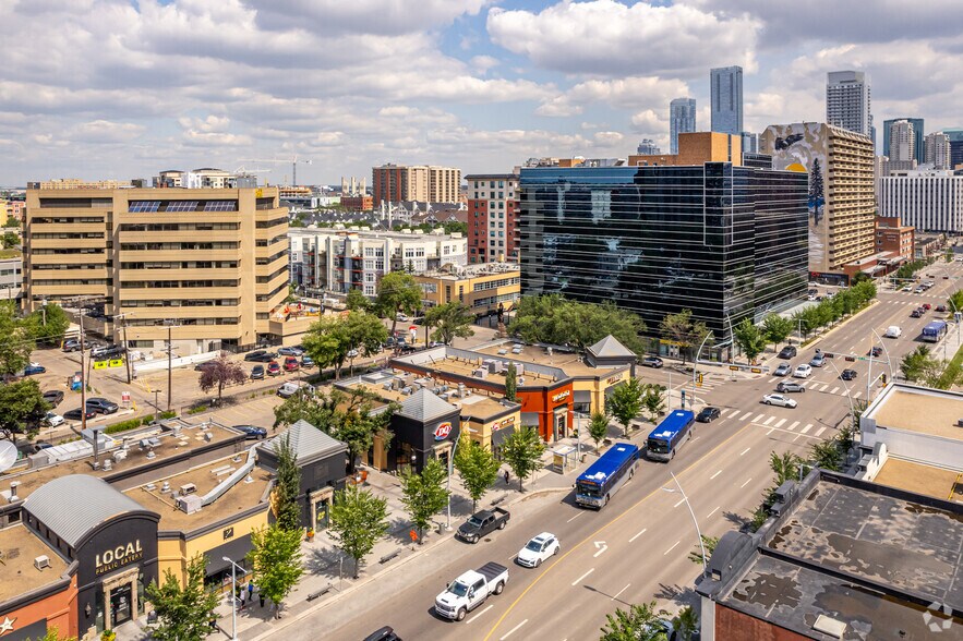 11204-11214 Jasper Av NW, Edmonton, AB for lease - Aerial - Image 2 of 2