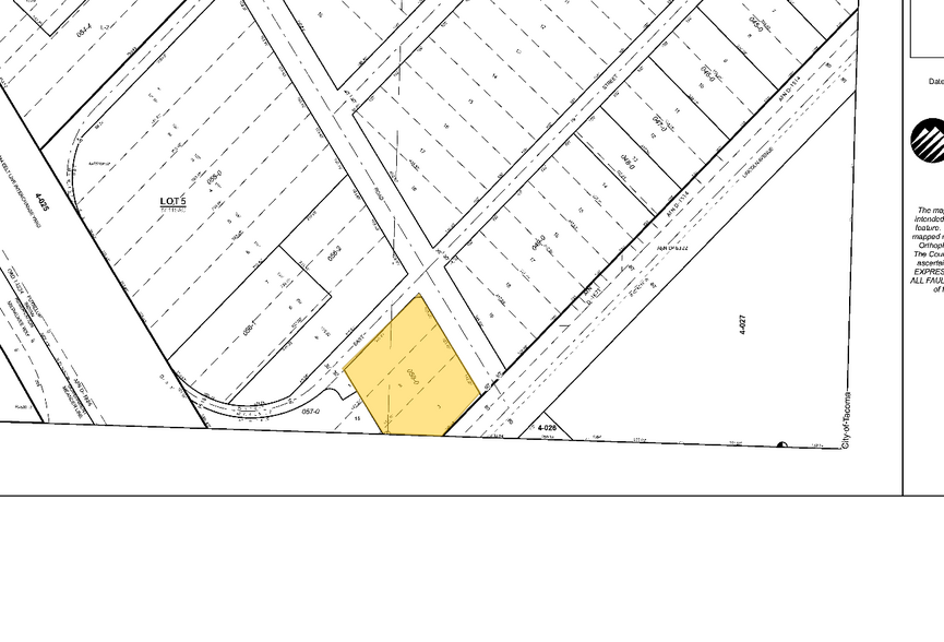 1955 E Lincoln Ave, Tacoma, WA for lease - Plat Map - Image 1 of 4