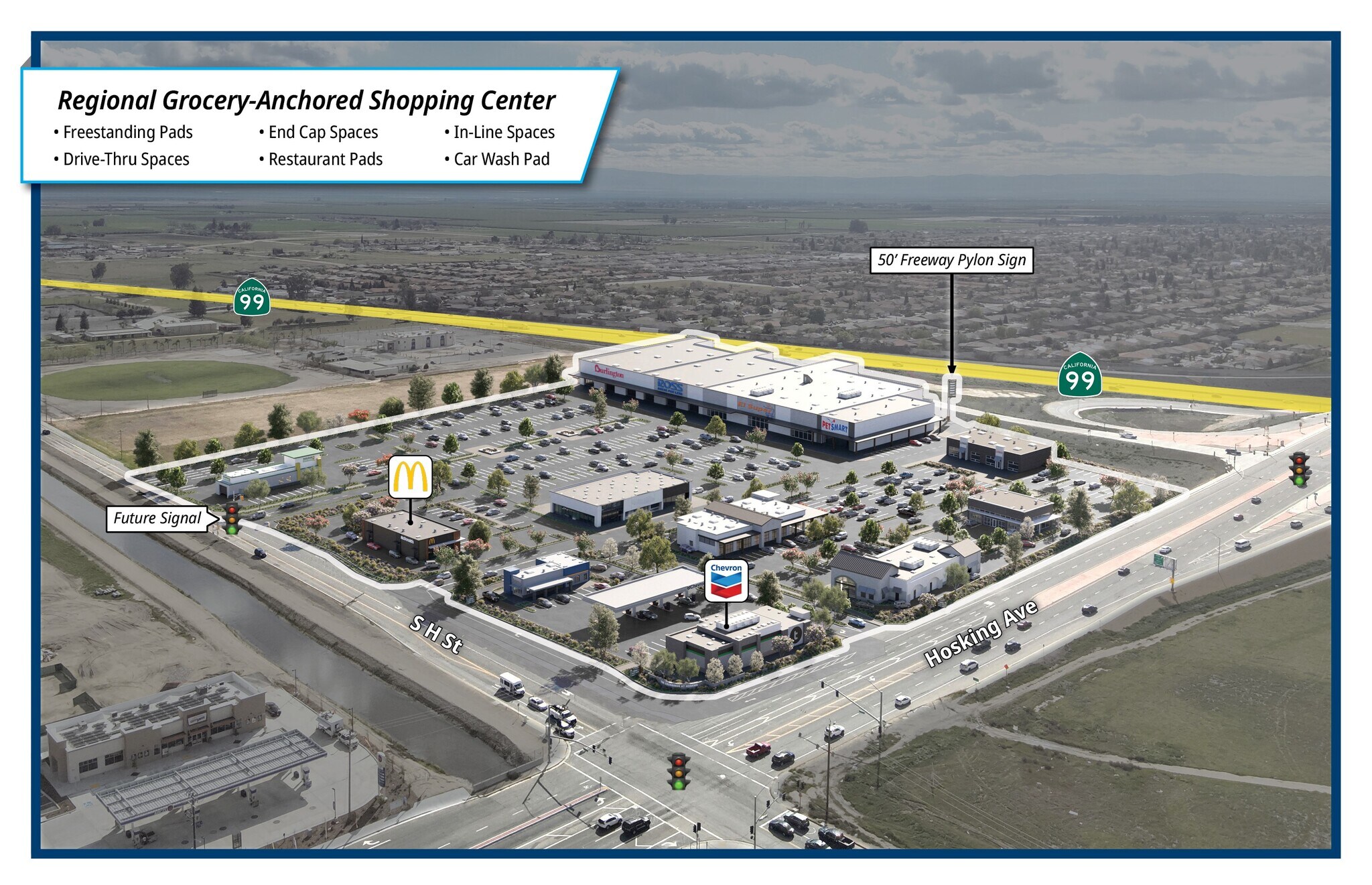 Hosking Ave, Bakersfield, CA for lease Building Photo- Image 1 of 6