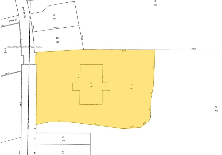 780 Canton Rd NE, Marietta, GA for lease - Plat Map - Image 2 of 12