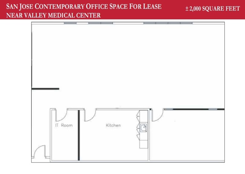 828 S Bascom Ave, San Jose, CA for lease Floor Plan- Image 1 of 1