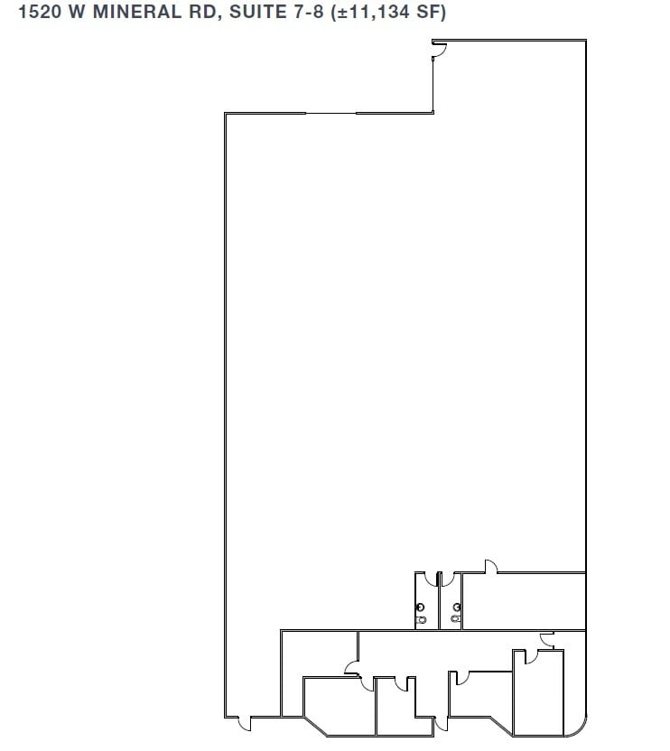 1520 W Mineral Rd, Tempe, AZ for lease Floor Plan- Image 1 of 1