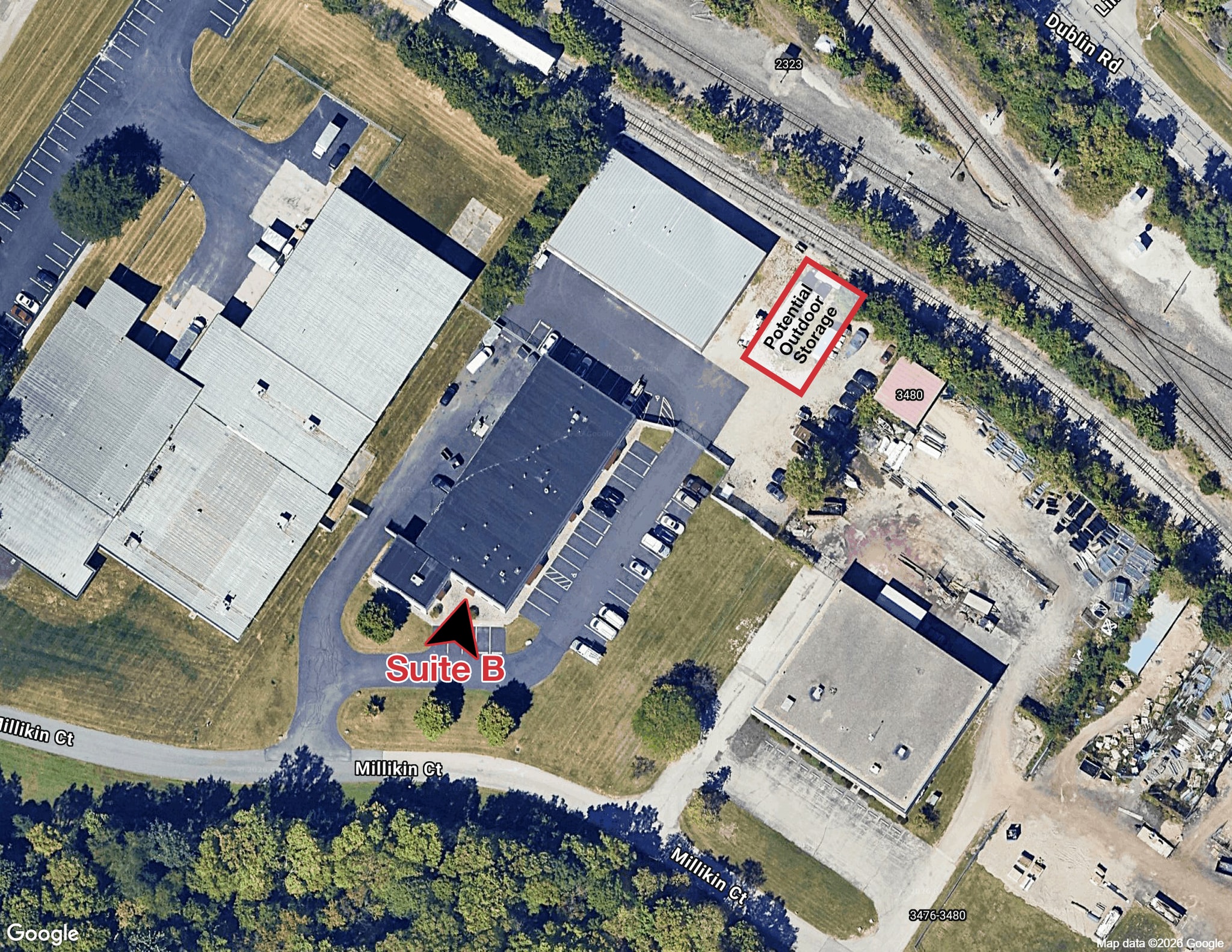 3500 Millikin Ct, Columbus, OH for lease Aerial- Image 1 of 9