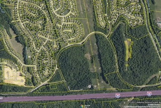 Newsom Station Road at McCrory Lane/I-40 Exit, Nashville, TN - AERIAL map view