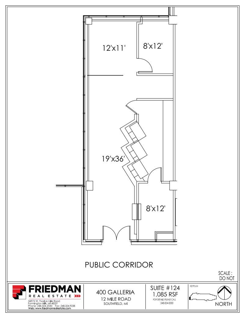 300 Galleria Officentre, Southfield, MI for lease Floor Plan- Image 1 of 2