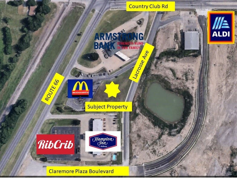 Lacrosse Ave, Claremore, OK for sale - Aerial - Image 2 of 6