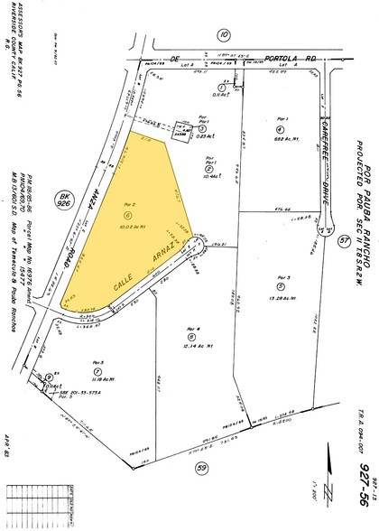 34830 Calle Arnaz, Temecula, CA for lease - Plat Map - Image 2 of 2