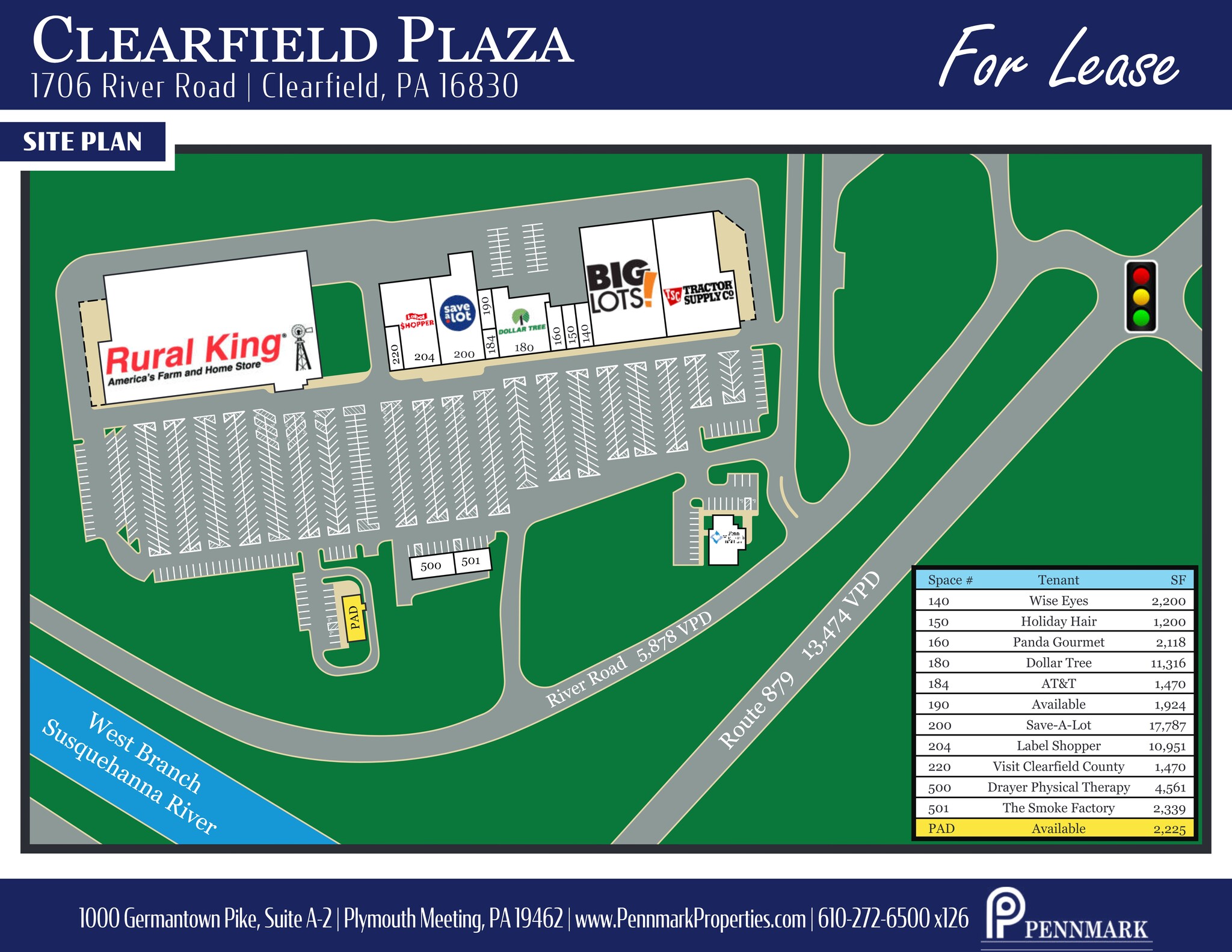 1682-1900 River Rd, Clearfield, PA for lease Site Plan- Image 1 of 2