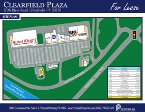 1682-1900 River Rd, Clearfield, PA for lease Site Plan- Image 1 of 2