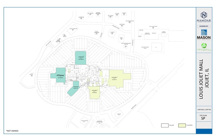 3340 Mall Loop Dr, Joliet, IL for lease - Site Plan - Image 2 of 6