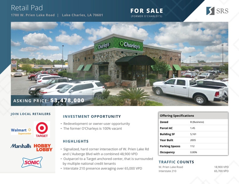 1780 W Prien Lake Rd, Lake Charles, LA 70601