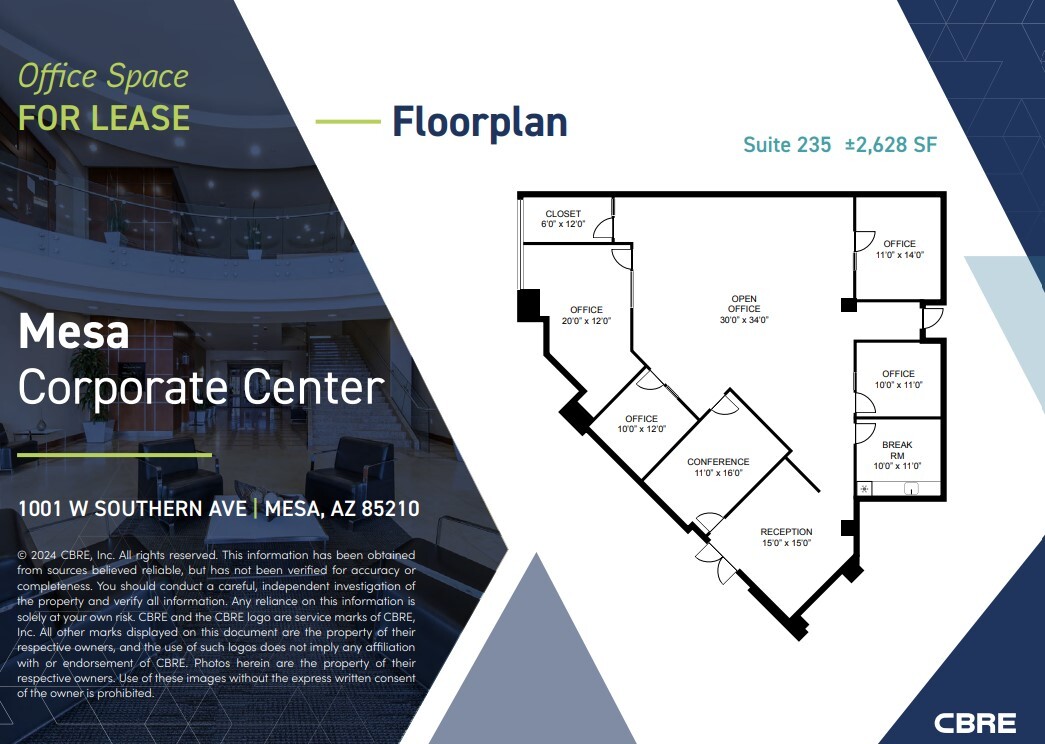 1001 W Southern Ave, Mesa, AZ for lease Floor Plan- Image 1 of 7