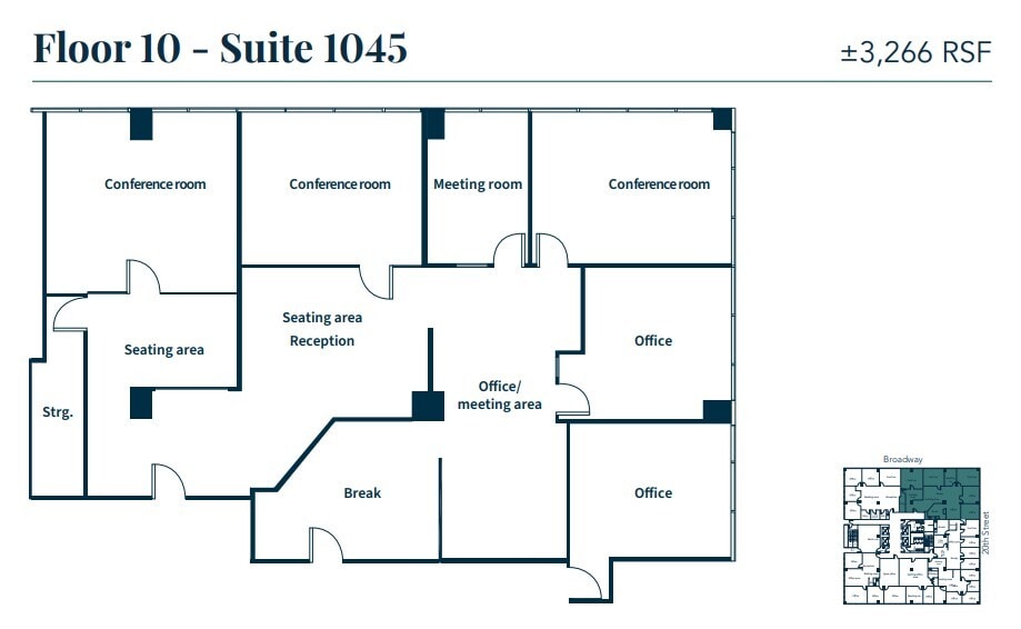 1970 Broadway, Oakland, CA for lease Floor Plan- Image 1 of 1
