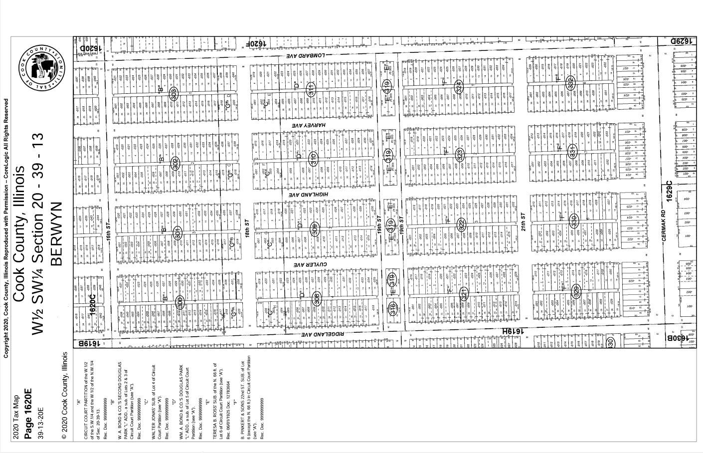 6112 W Cermak Rd, Cicero, IL for lease Plat Map- Image 1 of 2