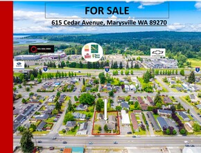 615 Cedar Ave, Marysville, WA - aerial  map view - Image1