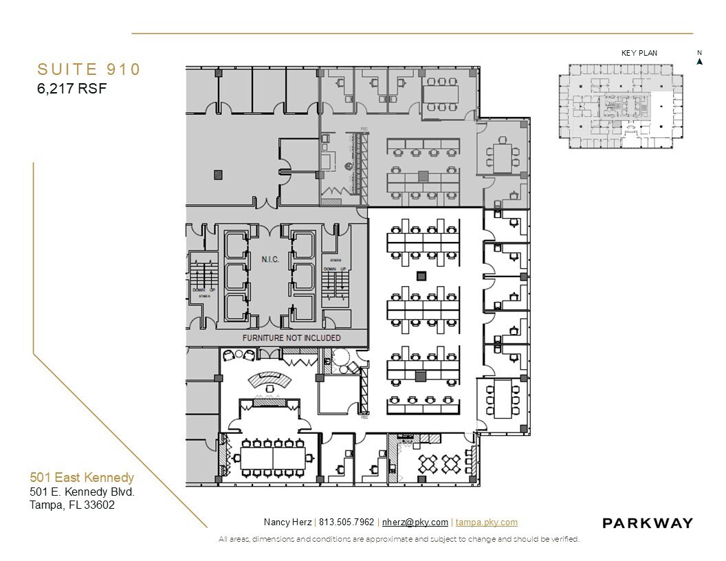 501 E Kennedy Blvd, Tampa, FL for lease Floor Plan- Image 1 of 1