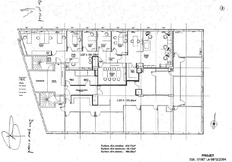 Office in Villeurbanne for lease - Floor Plan - Image 2 of 2