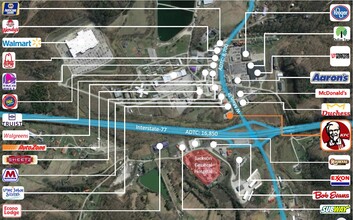 709 Main St, Ripley, WV - aerial  map view