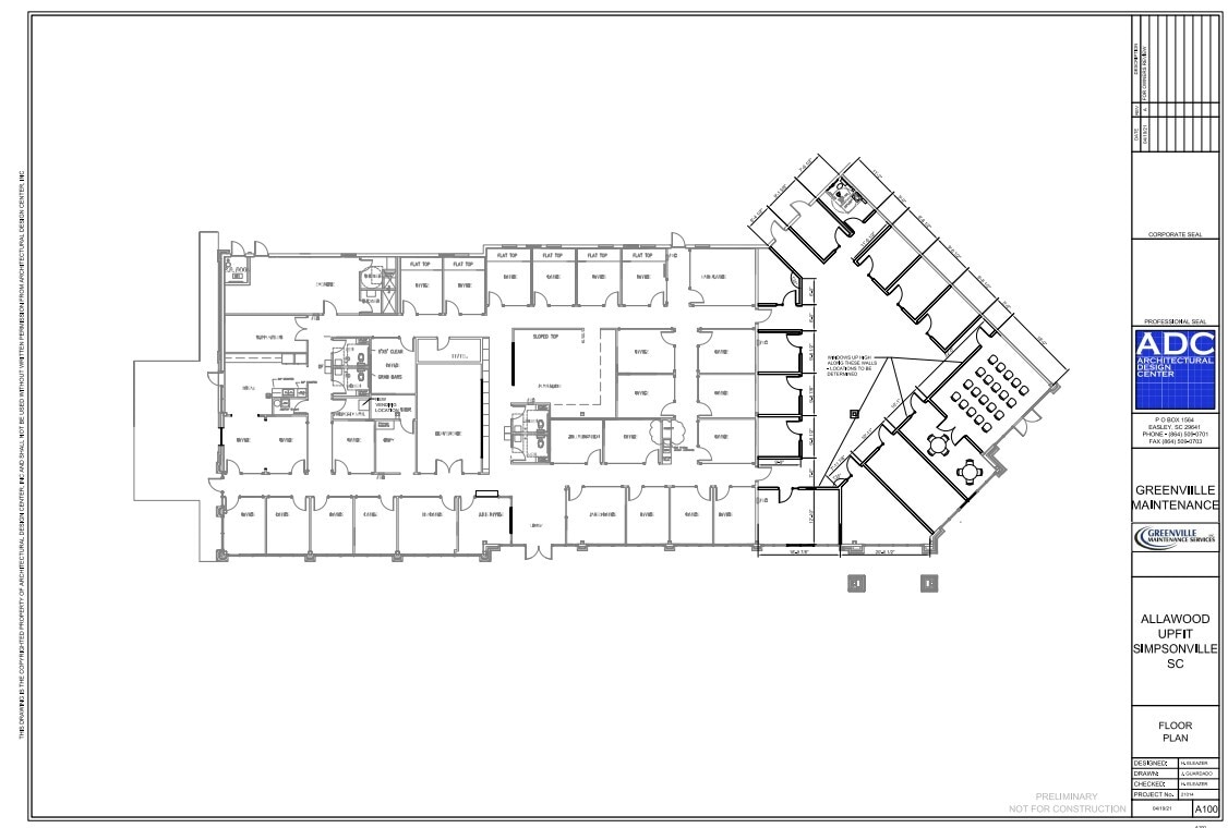 100-130 Allawood Ct, Simpsonville, SC for lease Floor Plan- Image 1 of 1