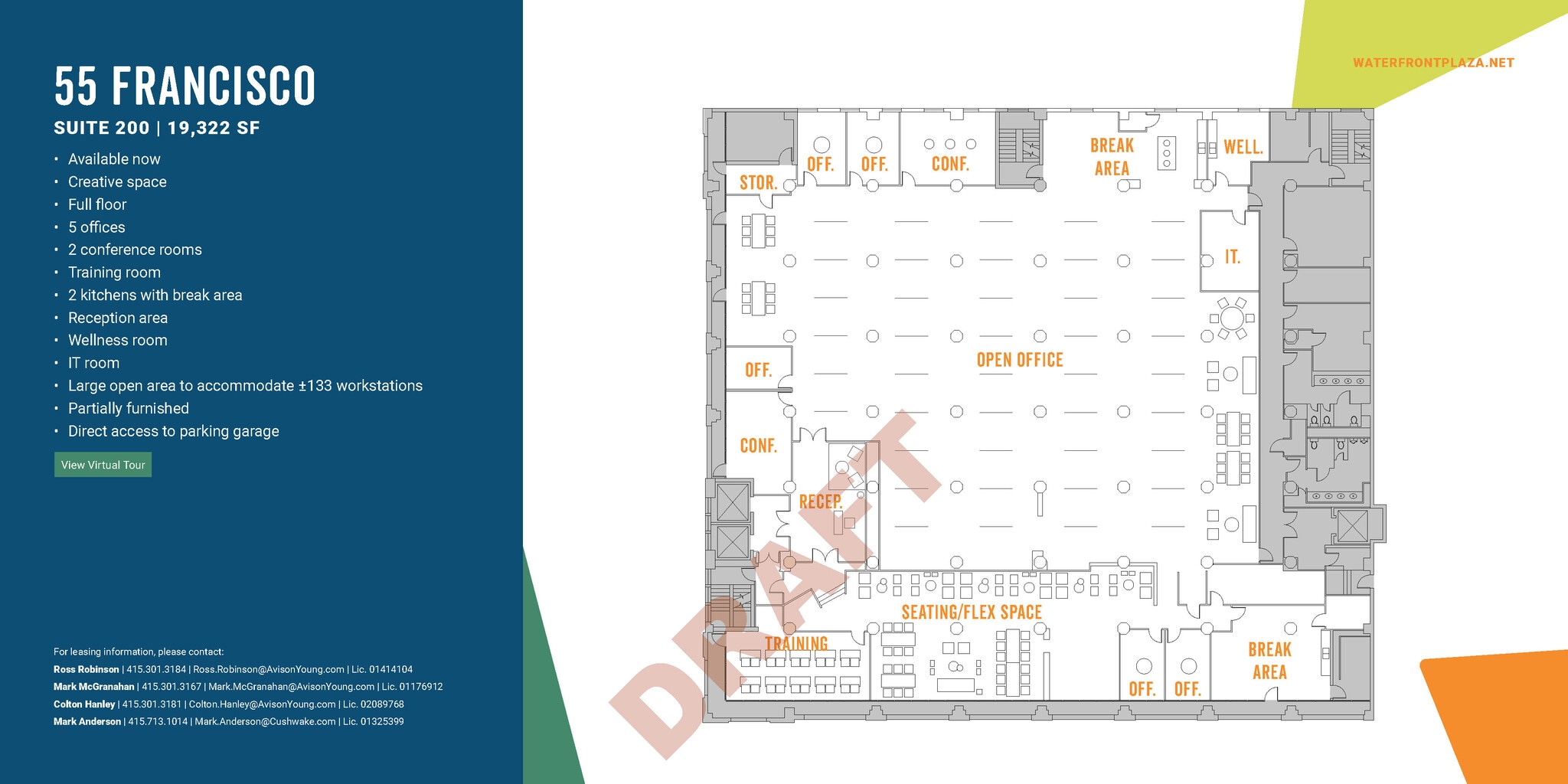 1700 Montgomery St, San Francisco, CA for lease Floor Plan- Image 1 of 5