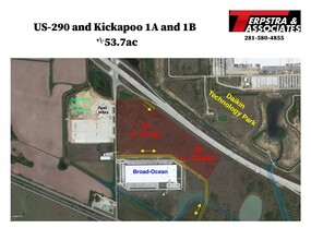 US 290, Waller, TX - aerial  map view