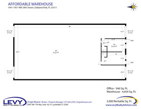 1900-2261 NW 29th St, Oakland Park, FL for lease Floor Plan- Image 2 of 2