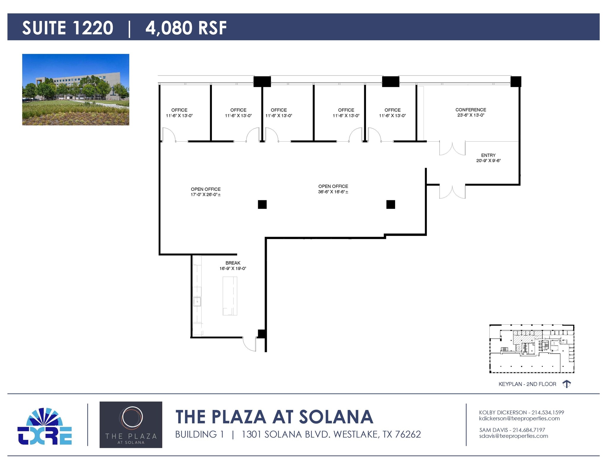 1301 Solana Blvd, Westlake, TX for lease Floor Plan- Image 1 of 2