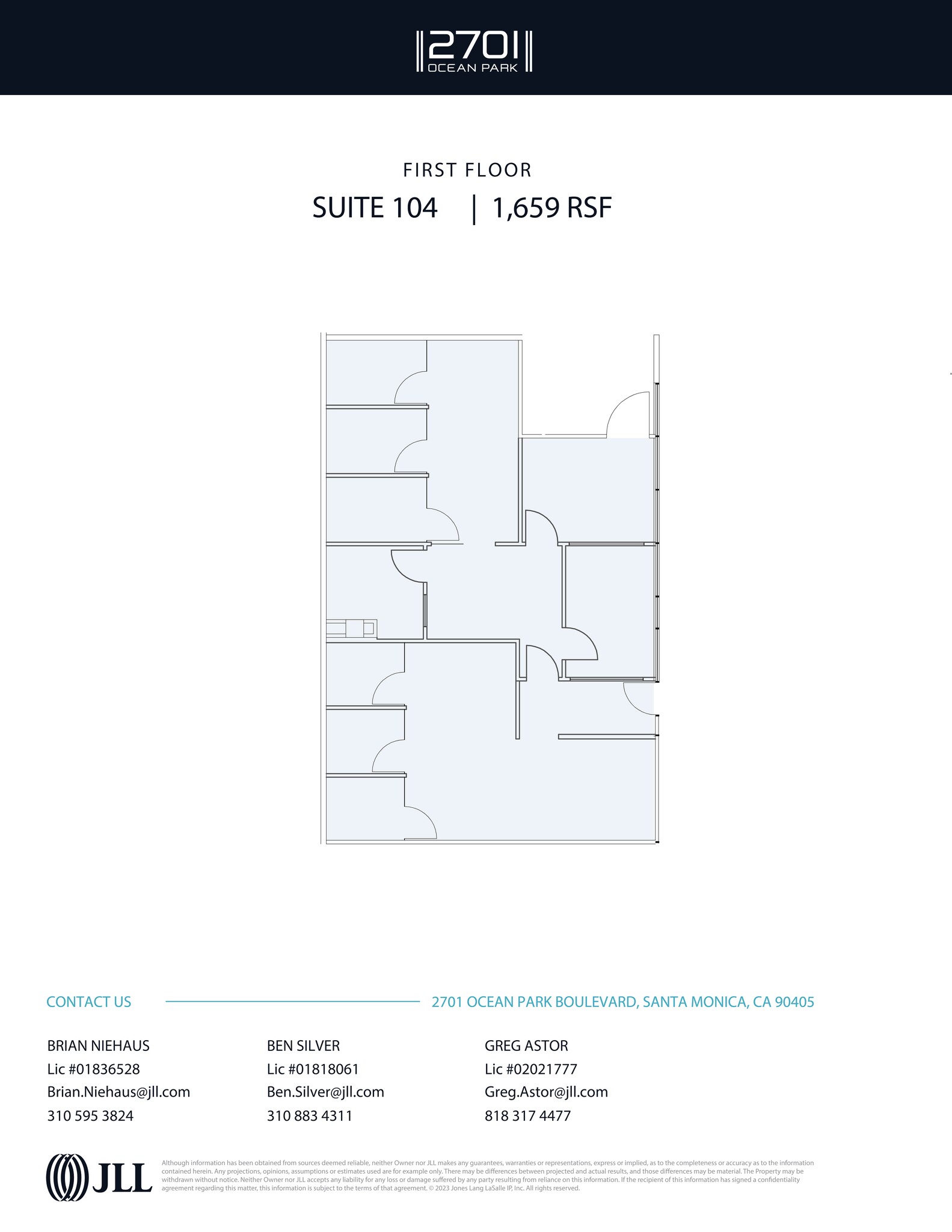 2701 Ocean Park Blvd, Santa Monica, CA for lease Site Plan- Image 1 of 1