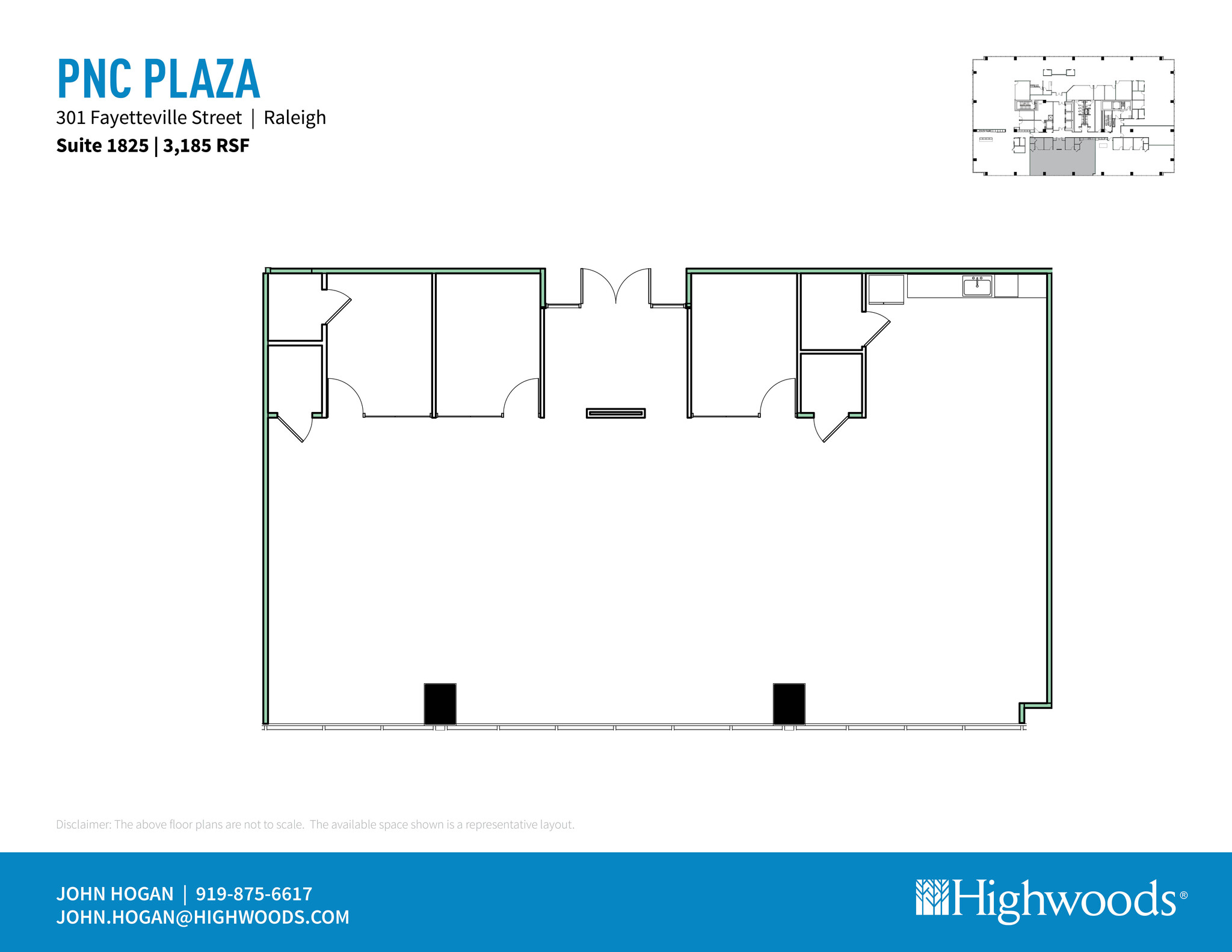 301 Fayetteville St, Raleigh, NC for lease Floor Plan- Image 1 of 1