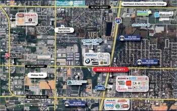 530 N 47th St, Rogers, AR for lease Aerial- Image 2 of 2