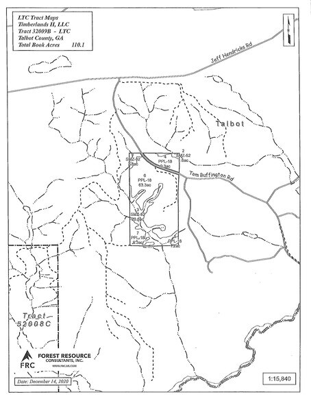 Talbot County Tract 32009B, Woodland, GA for sale - Site Plan - Image 2 of 2