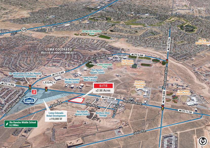 SWC Palm Rd & 10th St, Rio Rancho, NM for sale - Building Photo - Image 1 of 1