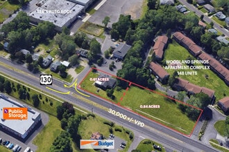 1412-1414 Route 130, Burlington, NJ - AERIAL  map view
