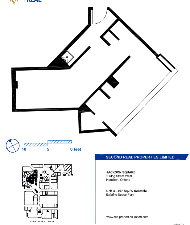 100, 110, and 120 King St W, Hamilton, ON for lease Floor Plan- Image 1 of 1