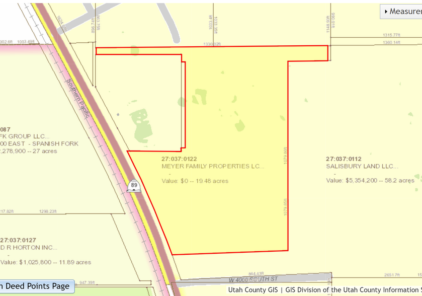 7500 S Hwy 89, Mapleton, UT for sale - Plat Map - Image 2 of 5