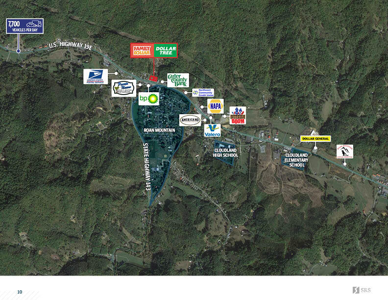 8171 Highway 19 E, Roan Mountain, TN 37687 Family Dollar Dollar Tree New 10yr Corp NN