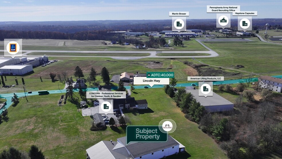 180 Airport Rd, Coatesville, PA for sale - Aerial - Image 3 of 3