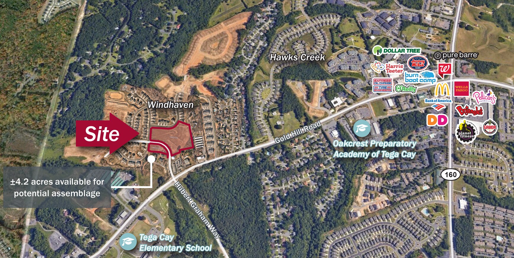 Hubert Graham, Tega Cay, SC 29708 Windhaven Commercial Sites