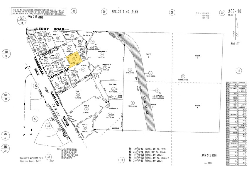 9154 Stellar Ct, Corona, CA for lease - Plat Map - Image 3 of 3