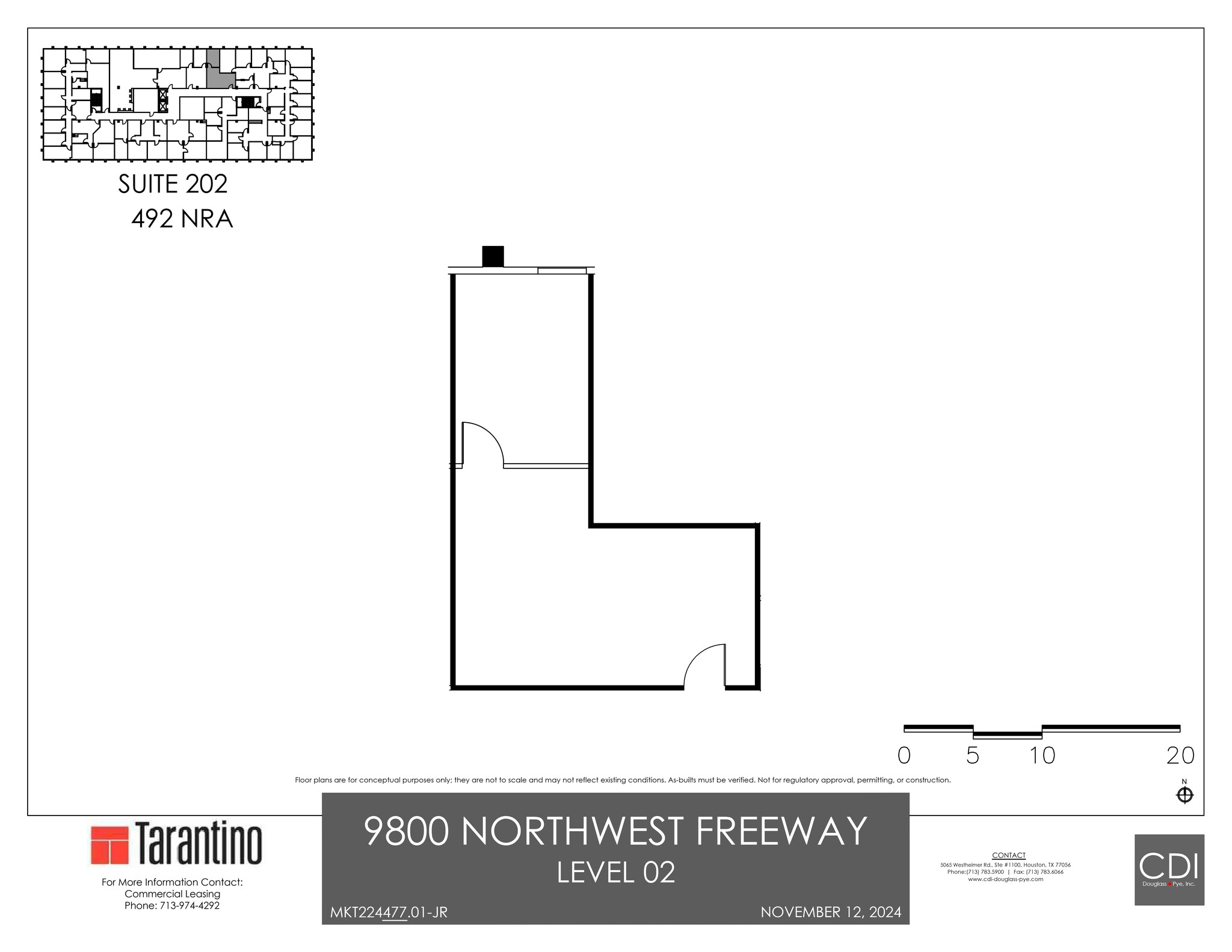 9800 Northwest Fwy, Houston, TX for lease Site Plan- Image 1 of 1