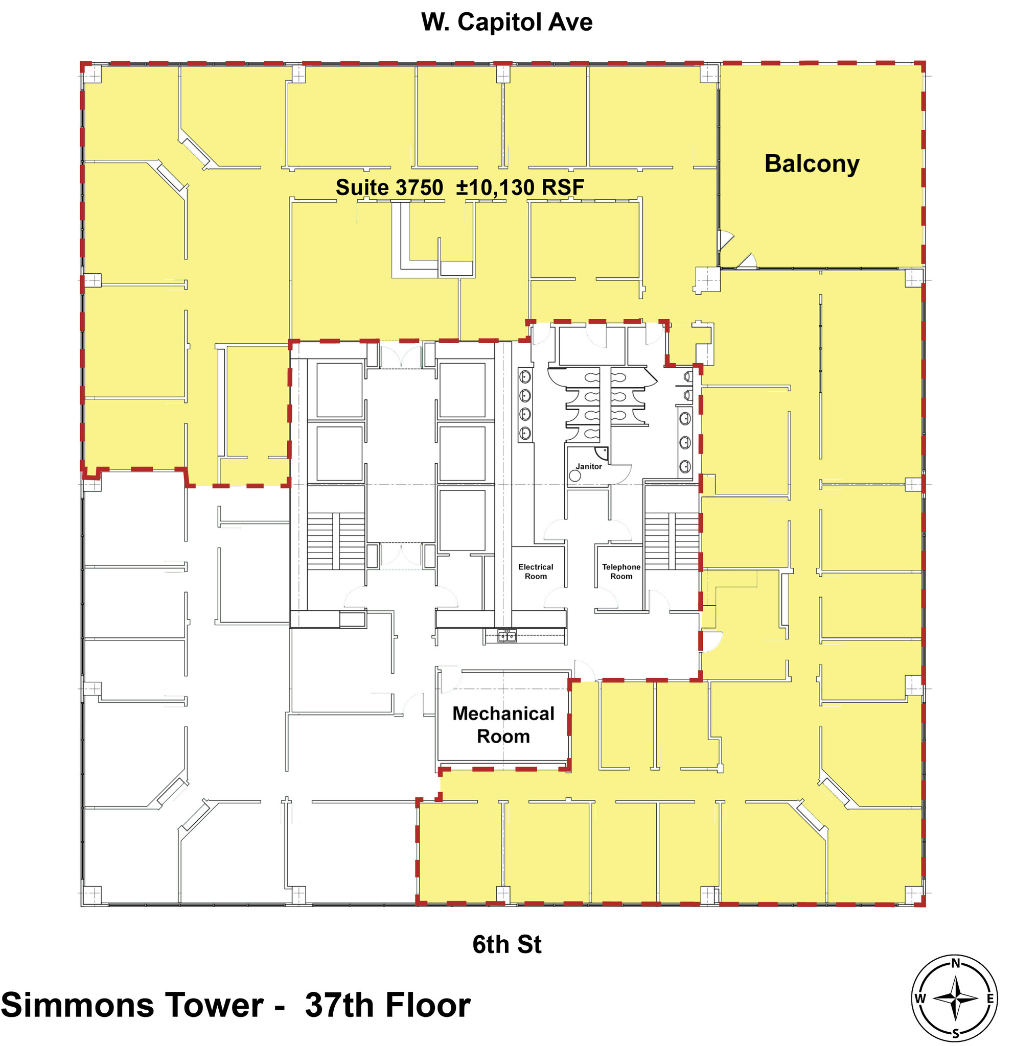 425 W Capitol Ave, Little Rock, AR for lease Floor Plan- Image 1 of 10