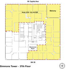 425 W Capitol Ave, Little Rock, AR for lease Floor Plan- Image 1 of 10