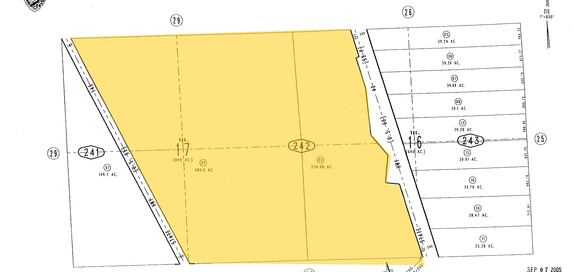 S Highway 95, Needles, CA for sale Plat Map- Image 1 of 1