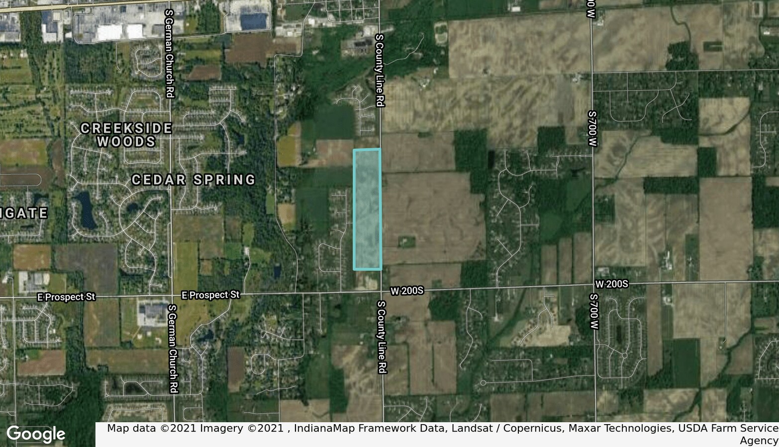1000 S CARROLL Rd, Indianapolis, IN 46239 Land for Sale