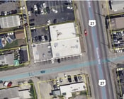 Rossville Blvd building currently bar - Parking Garage